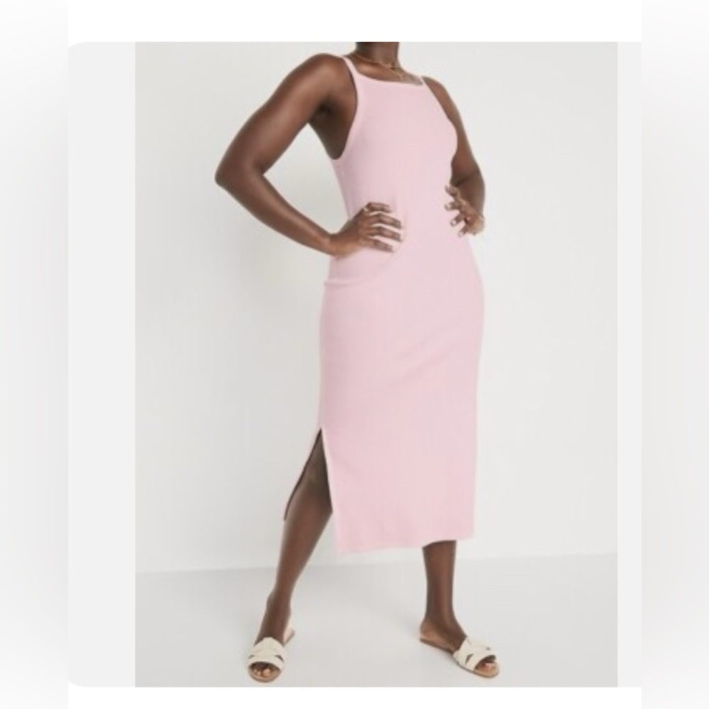 Old Navy Soft Pink Midi Dress